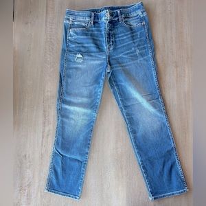 WHBM sz 8 crop denim